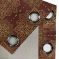 thumbnail image 5 of Ambesonne Mandala Grommet Curtain, Inspiration, 50" x 54", Red Earth Yellow, 5 of 6