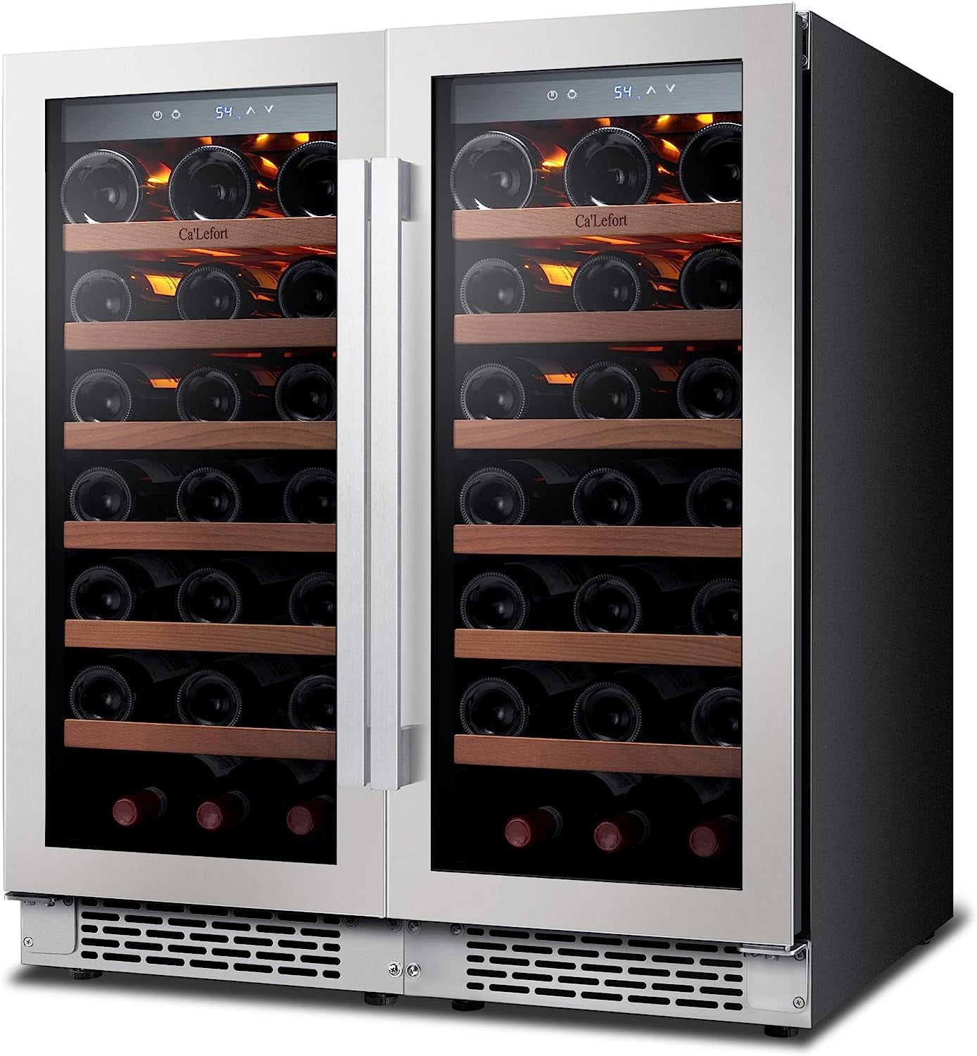 Ca'Lefort 30 Inch Wine Fridge, Side by Side Wine Cooler Refrigerator