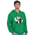 thumbnail image 3 of Popeye St Paddys Try To Pinch Me Zip Up Hoodie Men's Women's Brisco Brands 3X, 3 of 6