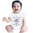thumbnail image 6 of FAOWME Boys Girls Short Sleeve Letter Prints Bodysuit Onesie One-Piece White 0-3 Months, 6 of 6