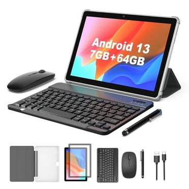 10 inch Tablet Android 13 Tablets 7GB 64GB 1TB Expand, 4-Core CPU,5G Wifi,2 8MP Camera