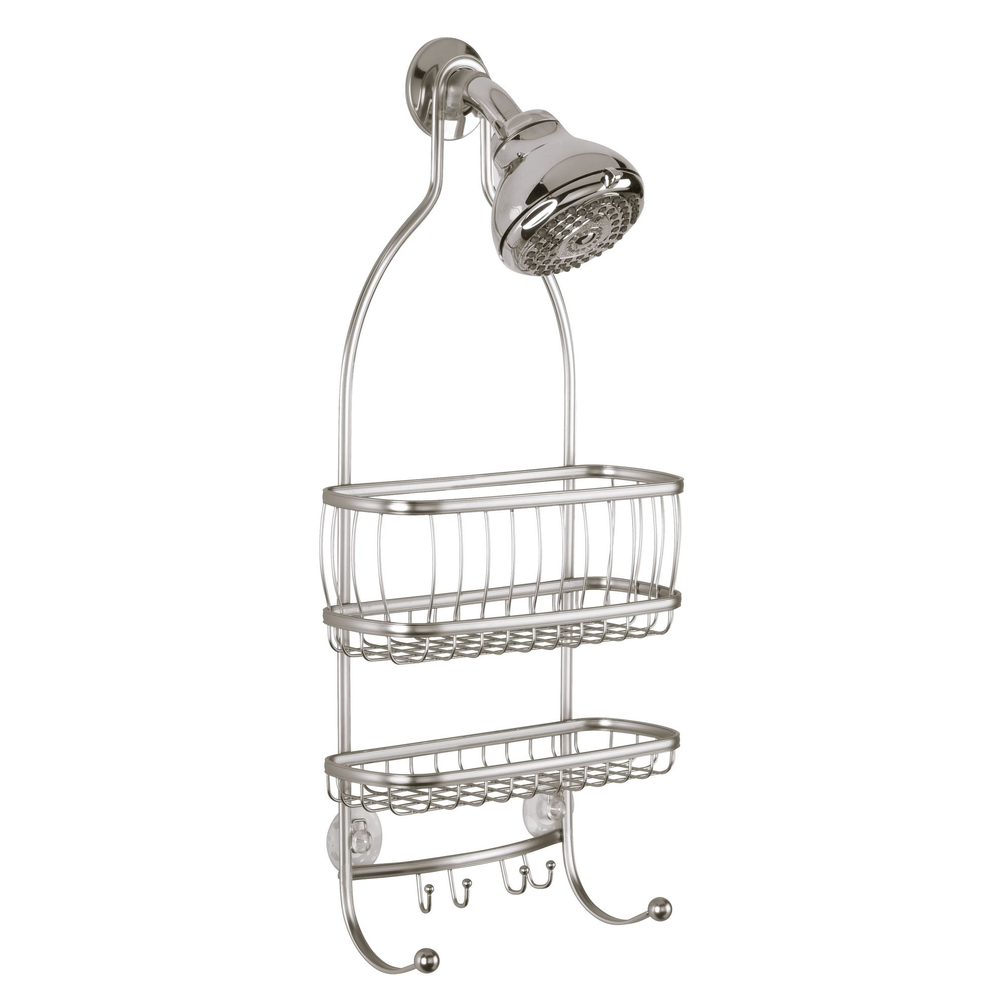 Anti-Swing Hanging Shower Caddy Metal Wire Design with Non-Slip Silicone  Top - China Bathroom Accessories, Hanging Shower Caddy