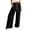 Black, variant on Palazzo Pants for Women Spring Summer Elastic High Waist Wide Leg Loose Fit Lightweight Flowy Beach Pants with Pockets