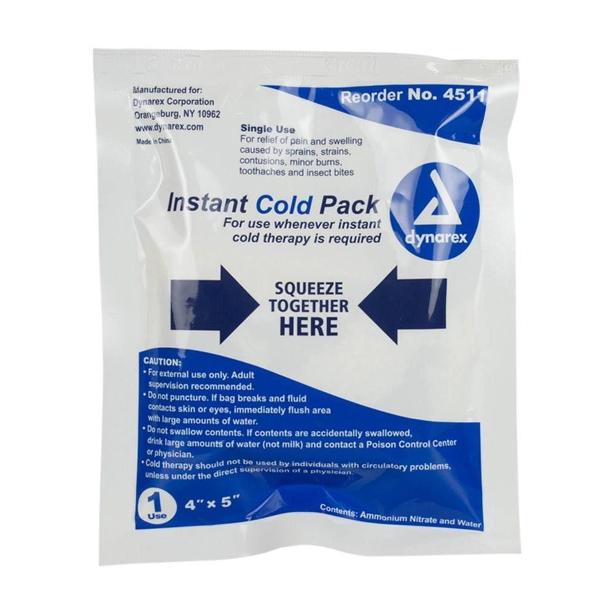 Details about   Instant Cold Compress 1 Disposable Single Use Bag No Freezing Needed 
