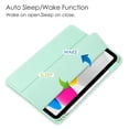 thumbnail image 2 of Allytechgroup Case for iPad Pro 12.9 inch Tablet (6th/5th/4th/3rd Generation, 2022/2021/2020/2018) Smart Case with Pencil Holder [Auto Sleep/Wake] Transparent Clear Shockproof Back Cover, Mintgreen, 2 of 8
