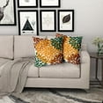 thumbnail image 6 of Burnt Orange Green Pillow Covers 16x16 Inch Dahlias Floral Brown Throw Pillows Modern Farmhouse Rustic Pillow Cases Home Decor for Couch Room Bed Cushion Outdoor Set of 2, 6 of 6