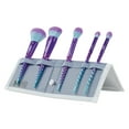 thumbnail image 2 of Moda Brush Mythical Celestial Blue Travel Sized Full Face 6pc Makeup Brush Flip Kit, 2 of 4