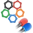 thumbnail image 1 of 5 Pack Support Sans Fil en Caoutchouc Antidérapant Microphone à Rouleau Microphone Portatif Anneau de Protection Anti-Roulis, 1 of 4