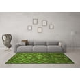 thumbnail image 3 of Ahgly Company Indoor Square Abstract Green Modern Area Rugs, 8' Square, 3 of 4