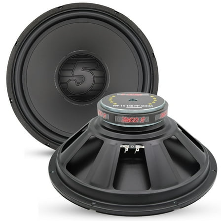 15 Inch Car Subwoofer 500W Peak | 4 Ohm | 250W RMS | 60oz Y30 Magnet | Poly Cone | Rubber Surround