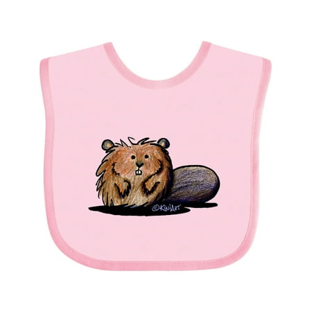 

Inktastic KiniArt Beaver Gift Baby Boy or Baby Girl Bib