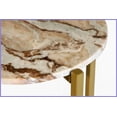thumbnail image 2 of Marble Top Coffee Table for Living Room - 21 Inch Golden Metal Frame, Durable & Versatile Accent Piece, 2 of 5