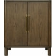 thumbnail image 3 of Hauteloom Taliouine Cabinet Modern Accent Storage Cabinet with 2 Doors - Console Table for Kitchen Dining Living Room Entryway - Wood Sideboard Buffet - Brown, Beige - 34" H x 30" W x 18" D, 3 of 8