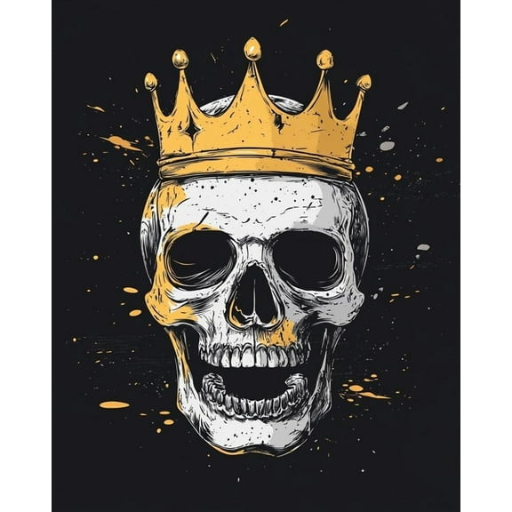 Paint by Numbers for Adults Kids Beginner Crown of the Dead DIY Acrylic Painting by Numbers Kits with Brushes Acrylic Pigment Home Decoration Gifts 16 x 20 inch