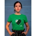 thumbnail image 2 of Abstract Heart W Paint T-Shirt Women -Image by Shutterstock, Female 5X-Large, 2 of 4