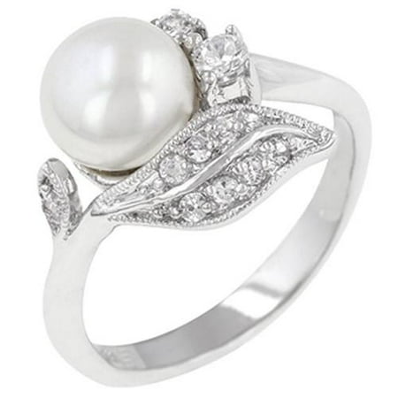 Icon Bijoux R08084R-C84-10 Antique Style Pearl Ring (Size: 10)