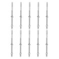 thumbnail image 1 of Uxcell 10 Pcs Ancrages en Coin, 5/16 Pouces x 6 Pouces Ancrages en Acier Inoxydable pour Béton, Fixation Standard Robuste pour Support Mural en Ciment (Inclut Rondelles Écrous, Ton Argent), 1 of 6