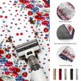 thumbnail image 6 of 3x5 Washable Area Rugs,Independence Day Floral Red Blue Non-Slip Ultra Soft Rug Large Indoor Carpet,Vintage Stars Stripes Floor Rugs for Home Living Room Bedroom Dining Room Office, 6 of 9