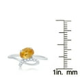 thumbnail image 3 of Sterling Silver 1.21ct. Citrine and White Zircon Ring, 3 of 3