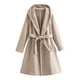 thumbnail image 1 of Puntoco Abrigo Mujer Color Sólido Cintura Suelta Lana Moda Abrigo Manga Larga Con Capucha Casual Abrigo/Chaqueta Liquidación Puntoco Puntoco-1, 1 of 3