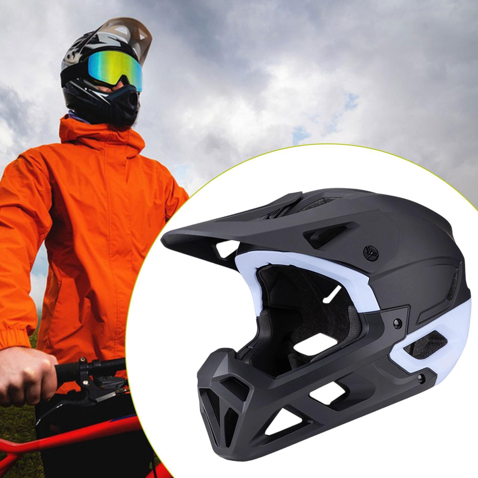 Dualoai Mountain Bike Helmet Mountain & Road , Lightweight, Ventilation, Breathable with Removable Chin Pad, Cycling Helmet Black Blue