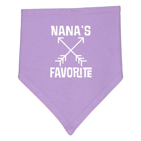 Inktastic Nanas Favorite Grandson Baby Bandana Bib
