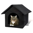 thumbnail image 1 of Casa para gatos al libre, refugio para gatitos, suministros para mascotas, tela Oxford, cálida, impermeable, refugio para gatos callejeros, para M, 1 of 8