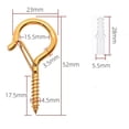 thumbnail image 2 of Screw in Hooks for Hanging Lights Plants, 2.2 Inch White Q-Hanger Cup Hooks Screw Ceiling Hooks Eye Hook, Wall Ceiling Mount, 2 of 6