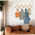thumbnail image 4 of GIXUSIL Wooden Expandable Hanger Rack with 13 Hooks, Adjustable Space-Saving Hanger Organizer for Closet & Drying Rack（Wood Color）, 4 of 6