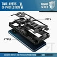 thumbnail image 3 of Motorola Moto G Stylus (2021) Armor Case Kickstand Magnetic Mount, 3 of 6