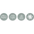 thumbnail image 2 of Darling Souvenir Candy&nbsp;Chocolate Labels 190 Pcs Christmas Party Theme&nbsp;Stickers-Gray, 2 of 2