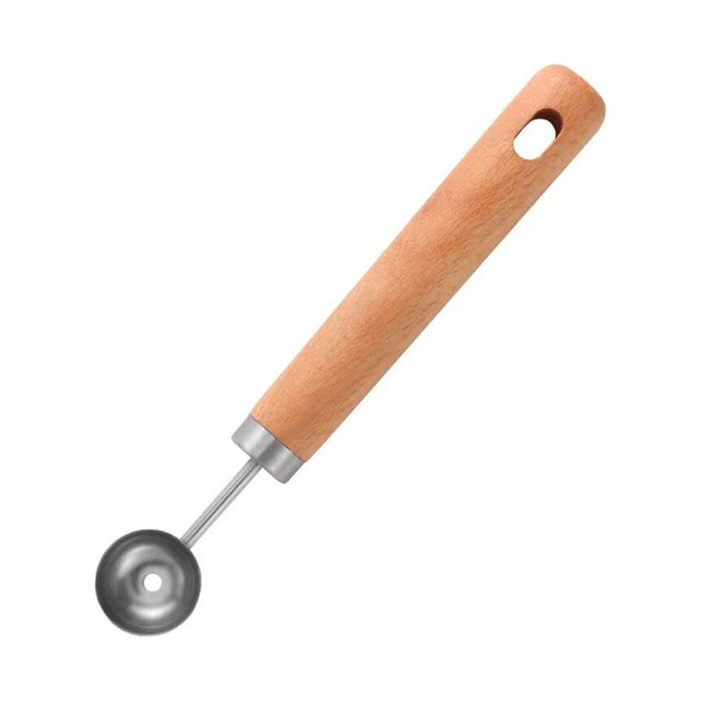 Watermelon Slicer Wood Handle Brushed Home Household Handheld Replacement Reusable Washable Household Kitchen Fruit Spoon Accessories Type 2