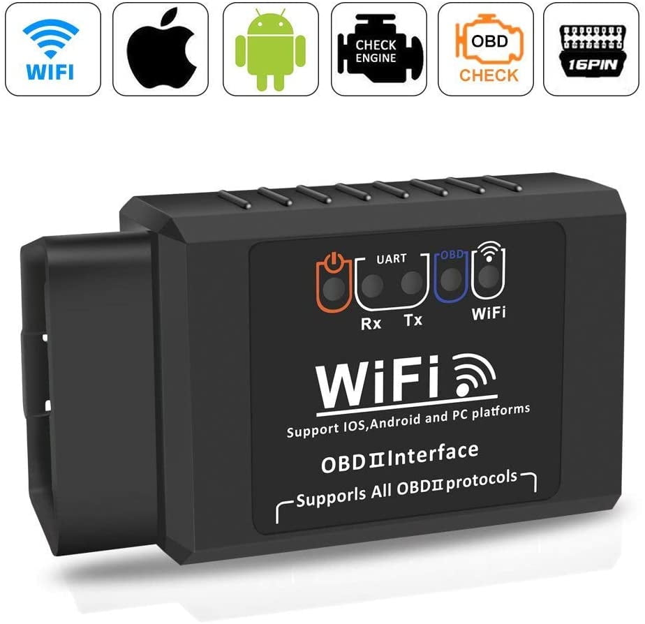 For iPhone Android&PC Universal ELM327 WiFi OBDII Car Diagnostics Scanner Tool 