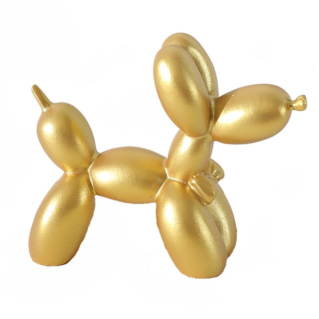 Globo Perro, Mini Figura Animal Estilo Norte Europeo Globo Perro Mesa Decoración Arte Escultura para Adorno Familiar Decoración Hogar Adepaton 1478-4