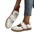 thumbnail image 5 of Womens Fashion Sneakers Mary Jane Casual Shoes Hook and Loop Lace Trim Walking Flats Soft Gum Sole Retro Tennis Shoes Low Top, 5 of 8