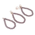 thumbnail image 1 of Cordón de muñeca de mano de perla pulido fino alto brillo 3 piezas hebilla de metal llavero de perla para bolsos ANGGREK  Otros, 1 of 8