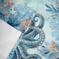 thumbnail image 5 of Window Valance for Kitchen,Ocean Beach Octopus Corals Rod Pocket Curtain Valances Short Curtains Drapes Panel,Vintage Marine Life Seaweed Window Treatment Topper for Living Room Bathroom Bedroom Home, 5 of 9