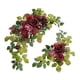 thumbnail image 5 of 2 piezas de arco de boda con flores decorativas, hojas verdes, flores artificiales rústicas Rojo, 5 of 9