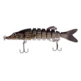thumbnail image 2 of Señuelos De Pesca De Articulaciones Múltiples De 8 Secciones Minnow Crankbait Tackle Hooks 13cm C4BL618 Soledad Señuelos de pesca de múltiples secciones, 2 of 7