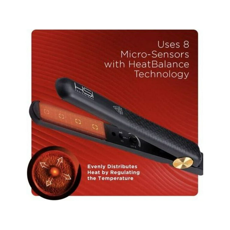 HSI Professional Glider Ceramic Tourmaline Ionic Flat Iron Hair Straightener New Walmart