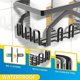 thumbnail image 5 of Organizador de estantes de baño Shower Caddy Coraje [paquete de 5] negro, 5 of 6