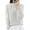 White, variant on yillto Womens Mock Neck Sweater Soft Long Sleeve Warm Lightweight Undershirts Tops for Fall Winter