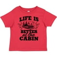thumbnail image 3 of Inktastic Life is Better at the Cabin with Trees and Moon Boys or Girls Toddler T-Shirt, 3 of 5
