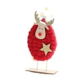 thumbnail image 1 of Wmhnj Juego de 17 piezas de adornos navideños de madera con forma de renos, estilo nrdico, para decorar el hogar., 1 of 7