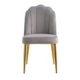 thumbnail image 2 of Chic Home Cherisa Velvet Upholstered Channel Quilted Dining Chair (Set of 2), Grey, 2 of 5
