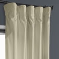 thumbnail image 6 of Half Price Drapes Macchiato Beige Heritage Plush Velvet Room Darkening Curtains (1 Panel), 50W X 108L, 6 of 12