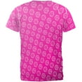 thumbnail image 2 of D20 Gamer Critical Hit and Fumble Pink Pattern All Over Mens T Shirt Multi MD, 2 of 2