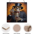 thumbnail image 3 of Vintage Beer Signs for Bar & Home Decor Skeleton Wooden Hanging Sign Unique Bar Wall Decor, Beer Drinker Gifts Cool and Funny Wall Art for Bar, Basement, Apartment, Garage 12"x12", 3 of 8