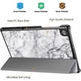 thumbnail image 4 of Fintie SlimShell Case for Lenovo Tab M10 FHD Plus TB-X606F / TB-X606X 10.3" Lightweight Stand Cover with Auto Sleep/Wake ,Marble White, 4 of 6