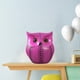 thumbnail image 4 of Adorno de animal, estatua decorativa de búho de resina hecha a mano Fushia, 4 of 8